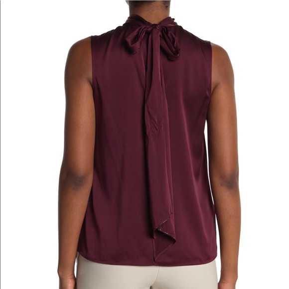 ST. JOHN COLLECTION Georgette Silk Halter Neck Top - Picture 8 of 12